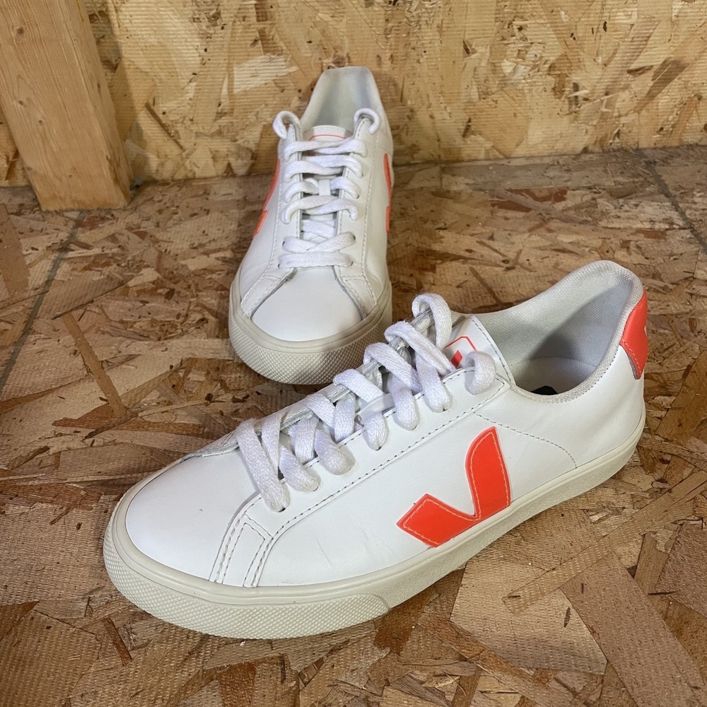 VEJA Campo Leather Sneaker Shoes Women's V-Logo Size US4 EU35 Colorful Lace Up